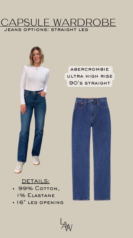 Abercrombie Ultra High Rise 90’s Straight Jeans - wearing tts in 26, short length (I’m between short or regular length)

#LTKfindsunder100 #LTKfindsunder50 #LTKsalealert