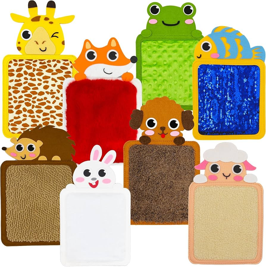 Sensory Zoo Buddies: 8-Pack Sensory Mats for Kids | Sensory Toys for Kids with Autism | Sensory T... | Amazon (US)