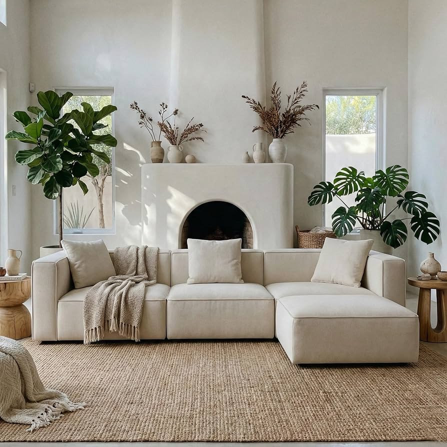 Acanva Zola Modular Sectional Living Room Sofa Set, L-Shape | Amazon (US)