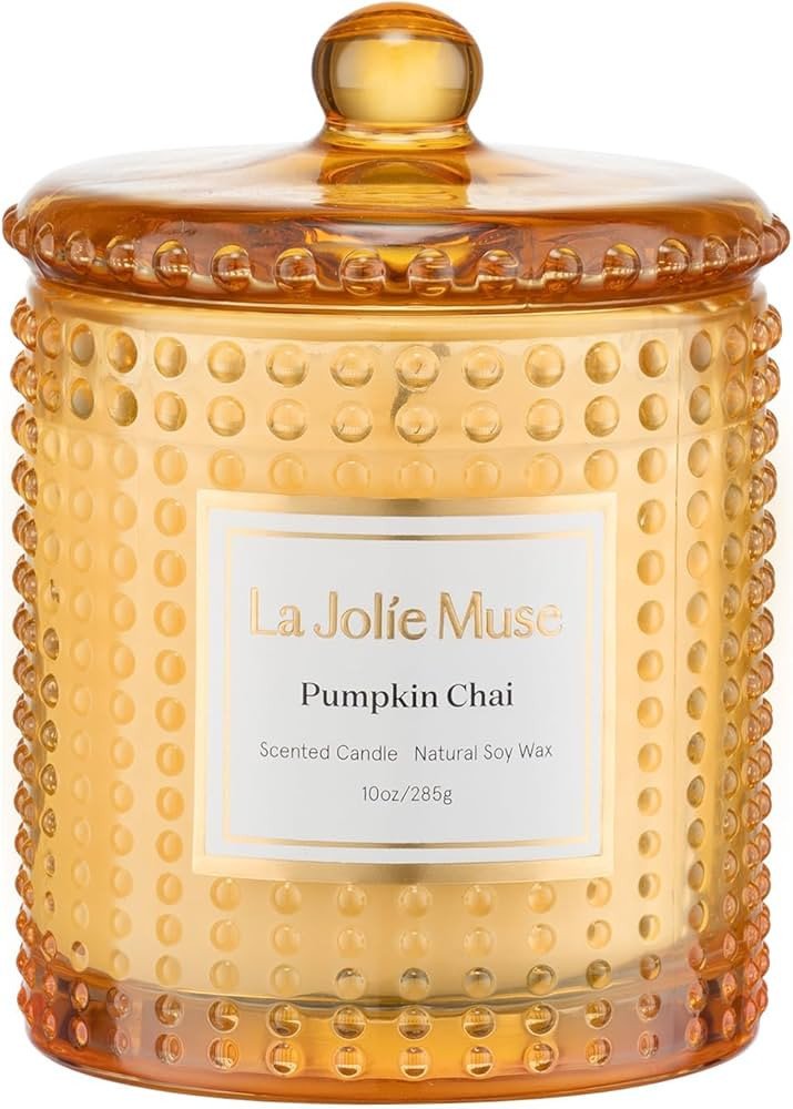 LA JOLIE MUSE Fall Candles – Pumpkin Candle with Spicy Chai & Vanilla | 10 oz Soy Wax Candle | ... | Amazon (US)