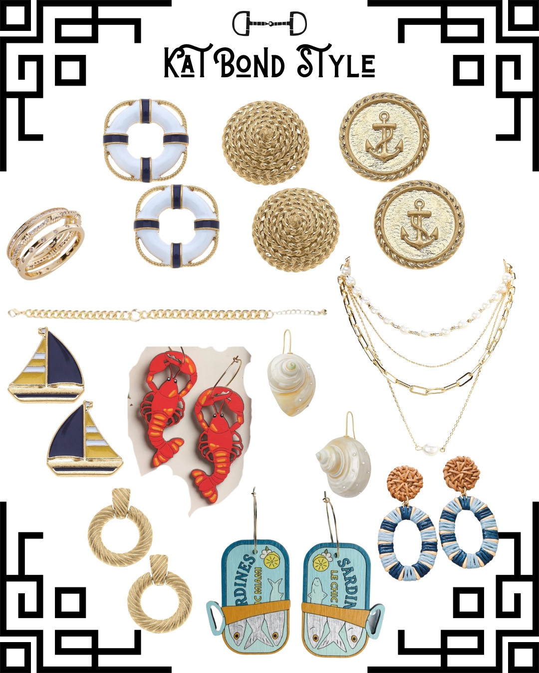 Whether you are by the sea or just dreaming of the beach - these nautical jewelry pieces are perfect for a fun accessorizing moment! 

#LTKStyleTip #LTKSeasonal #LTKSaleAlert