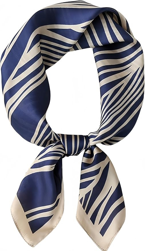 MINIDORA Satin Scarves for Women 27.5 × 27.5 inches Medium Square Elegant Silk Feeling Head Scar... | Amazon (US)