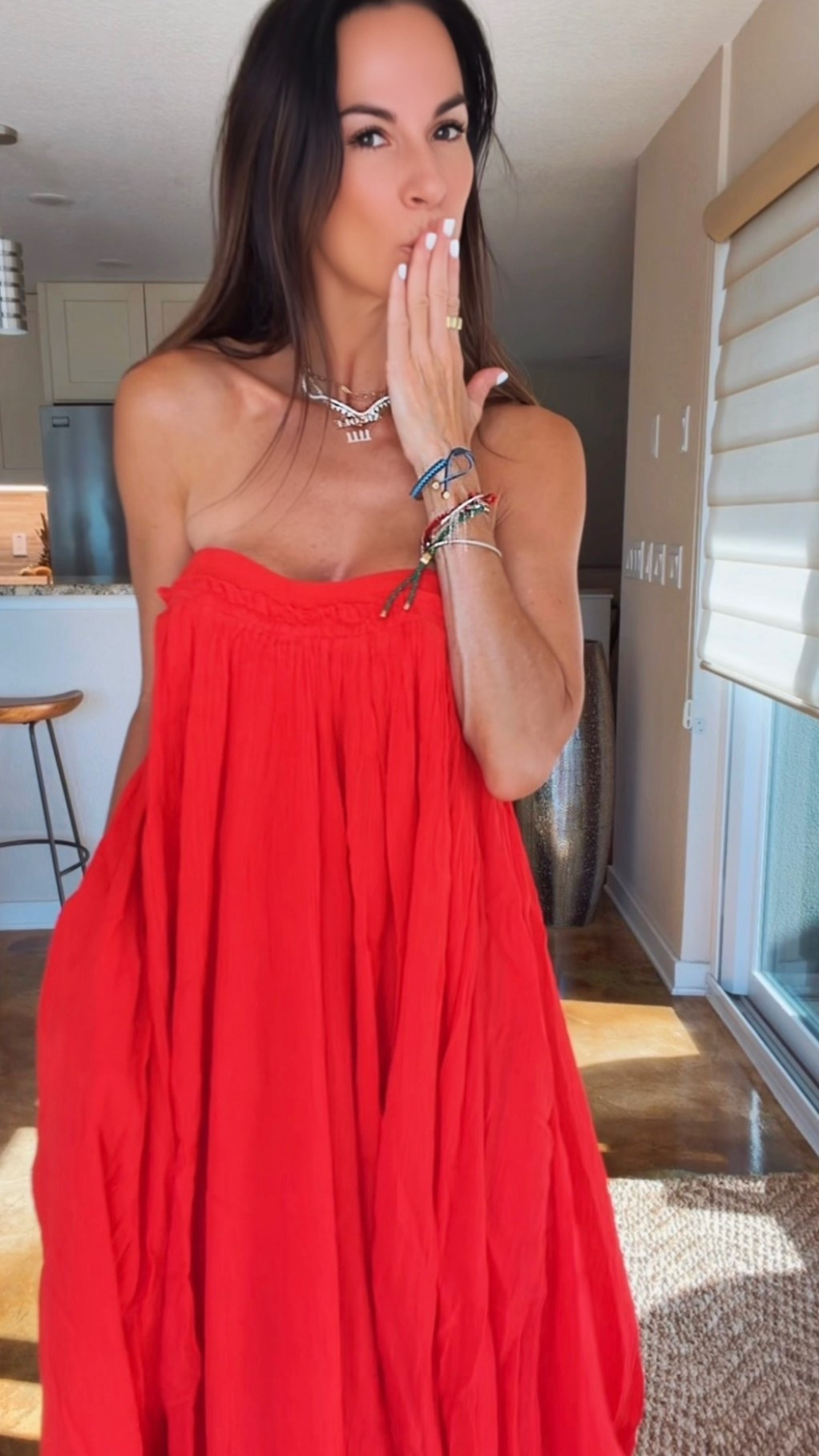 If twirling were a personality trait… ❤️💃

I don’t think I’ve ever put on a dress that made me smile this much. The color. The movement. The oversized bubble silhouette. It’s playful, dramatic, and somehow still effortless.

And here’s the part that completely shocked me…

It’s from Free People. 🤯

The fabric floats with every step, it’s ridiculously comfortable, it has pockets (because every perfect dress should), and it’s one of those pieces that instantly makes you feel like the best-dressed person in the room.

Whether you’re headed to a summer party, vacation dinner, date night, or just looking for an excuse to twirl… this is that dress.

Fair warning… compliments are guaranteed. ❤️✨

❤️ #NicoleColeeStyle #FreePeople #SummerStyle #RedDress #StyleOver40

#LTKdayinmylife #LTKgrwm #LTKootd