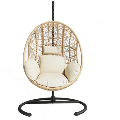 Heavy duty Outdoor wicker swing egg chair seat part-Natural | Wayfair North America