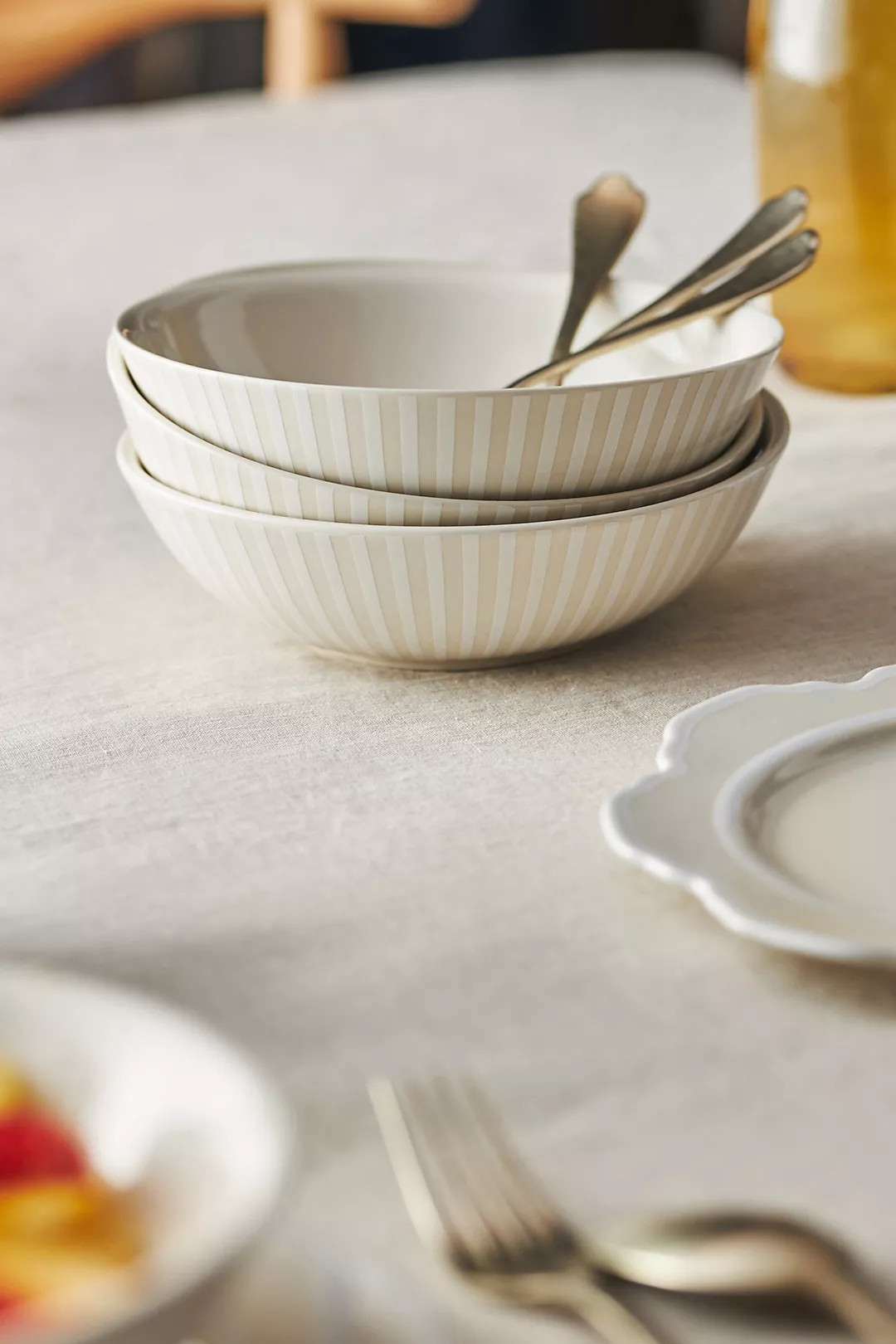 Lyla Striped Bowls, Set of 4 | Anthropologie (US)