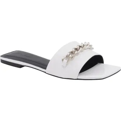 André Assous Alia Slide Sandal in White Patent at Nordstrom, Size 6 | Nordstrom