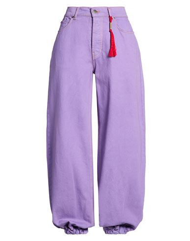 The Editor Woman Jeans Purple Size 4 Cotton | YOOX (US)