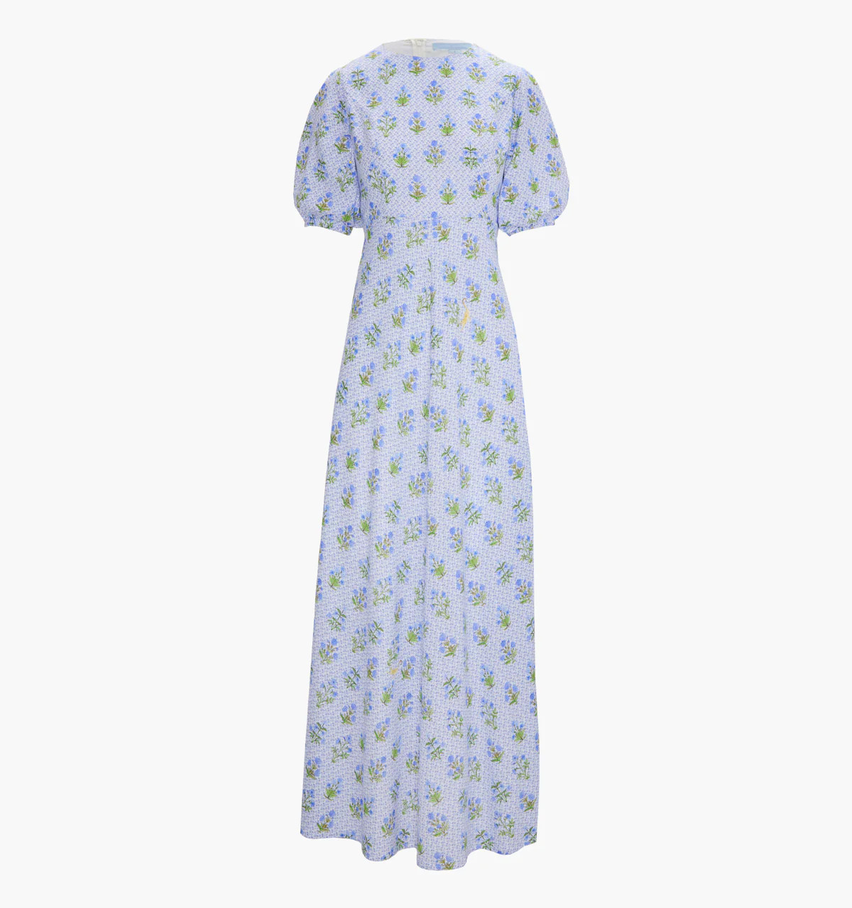 The Short Sleeve Nadia Dress | Blue Block Print / S | Hill House Home | Hill House Home US