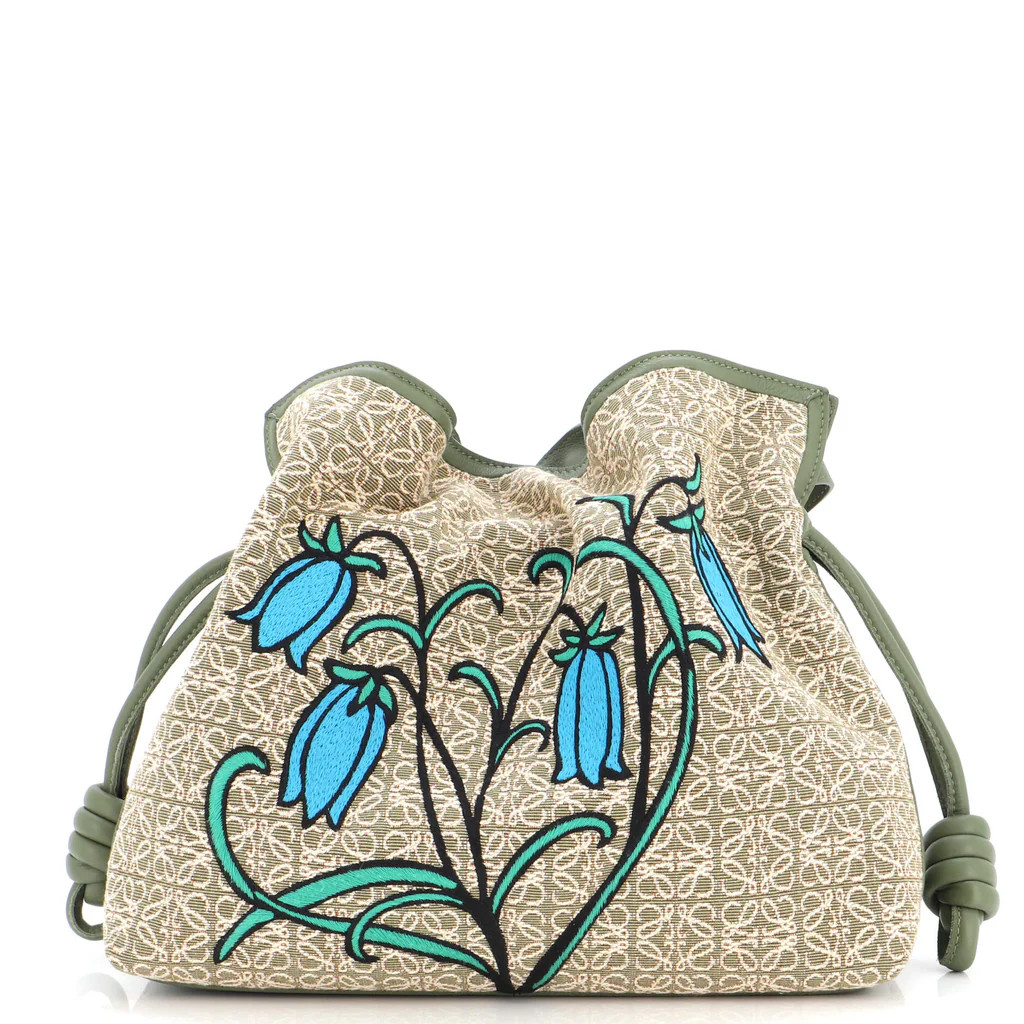 Flamenco Knot Clutch Embroidered Anagram Jacquard Small | Rebag