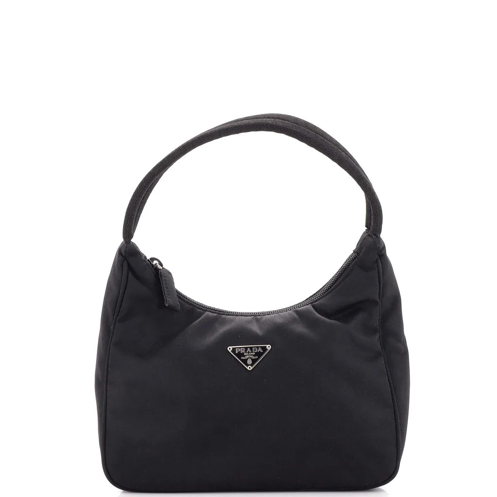 Prada Hobo Tessuto Mini Black 25858221 | Rebag