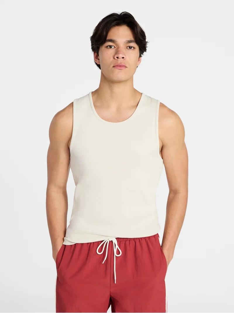 No Boundaries Ribbed Tank Top, Men's XS-5XL | Walmart (US)