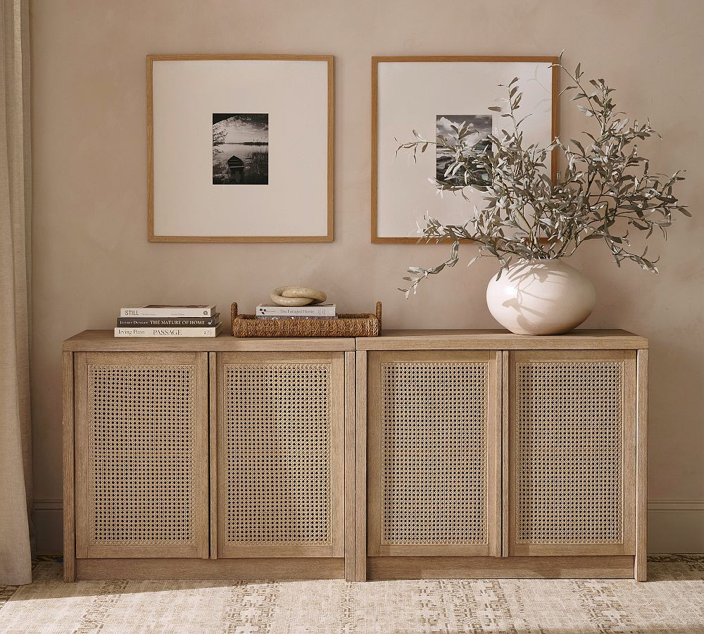 Marina Cane Storage Cabinet Console (72"-144") | Pottery Barn (US)