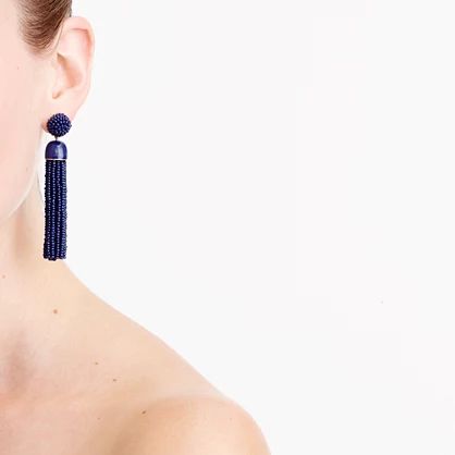 Beaded tassel earrings | J.Crew US