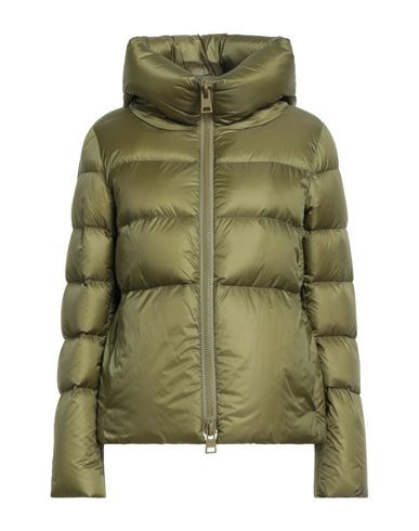 Herno Globe Woman Puffer Green Size 2 Polyamide | YOOX (US)