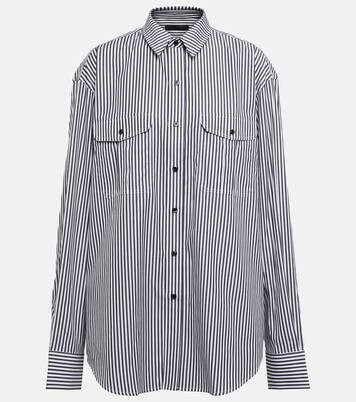 오버사이즈 스트라이프 코튼 셔츠 | Mytheresa (INTL)