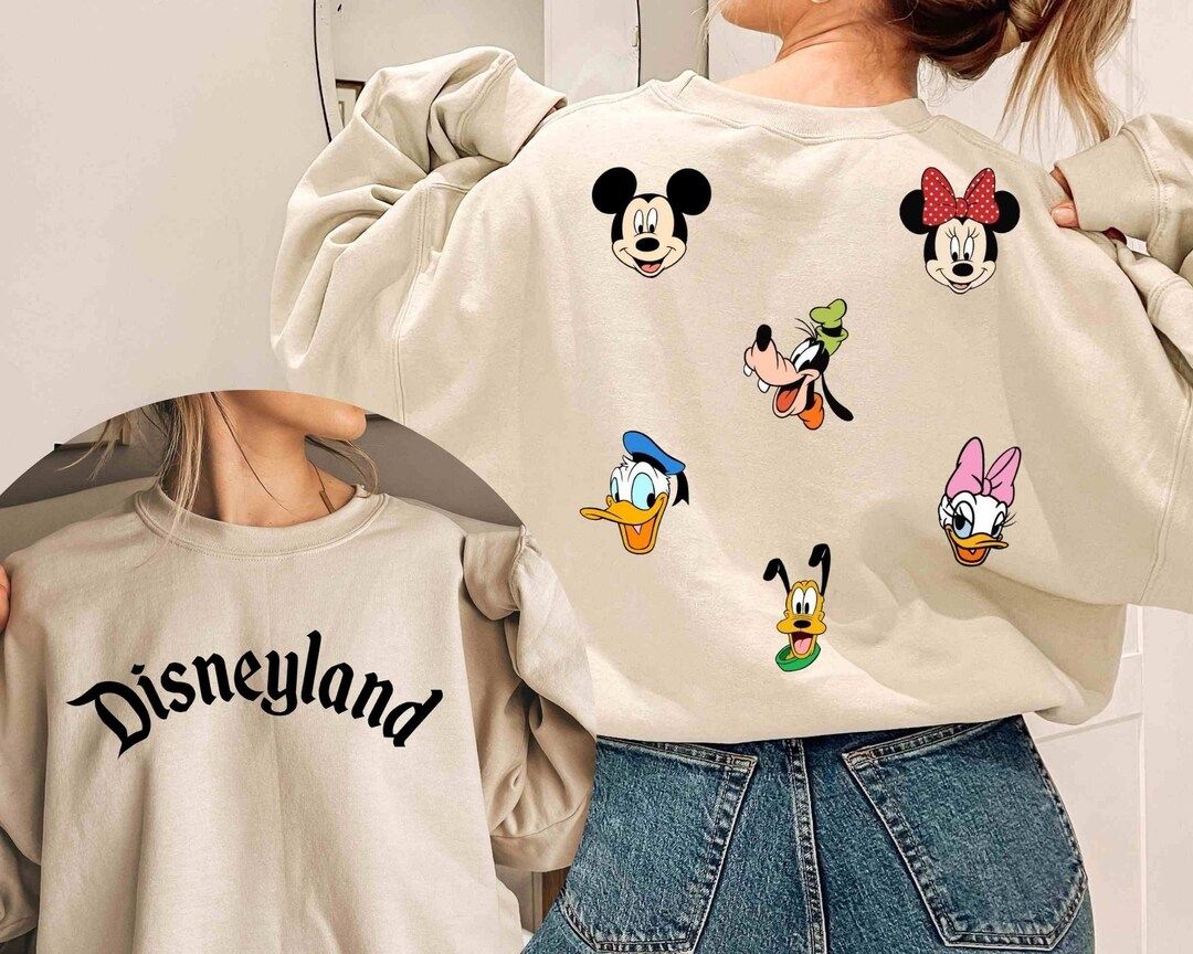 Retro Mickey and Friends Matching Sweatshirt, Walt Disney World Sweater, Disney Mickey Minnie Don... | Etsy (US)