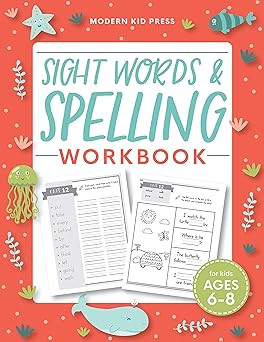 Sight Words and Spelling Workbook for Kids Ages 6-8: Learn to Write and Spell Essential Words | K... | Amazon (US)