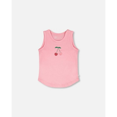Deux par Deux Girl Organic Cotton Jersey Tank Top Pink - 3 Years | Target