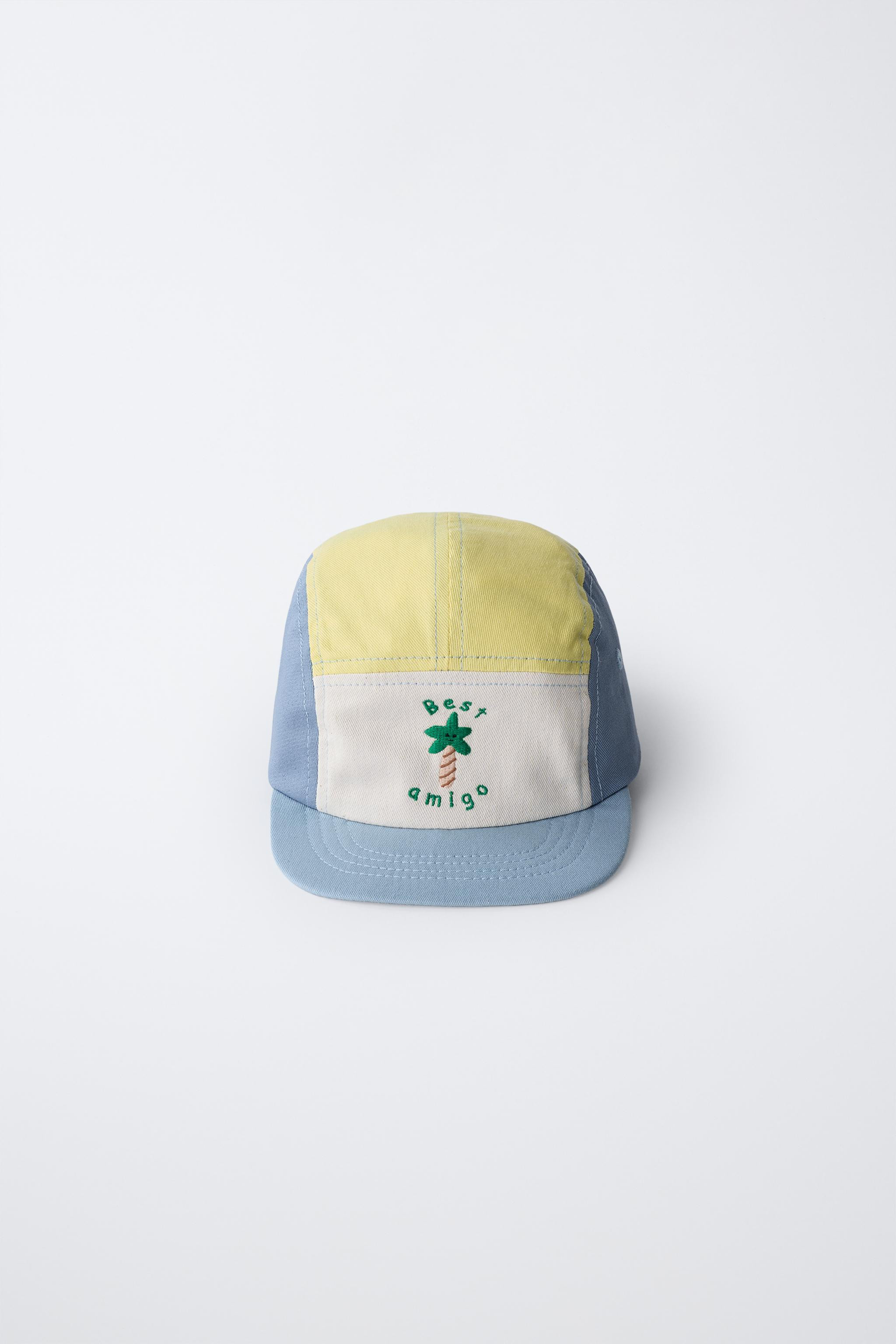 COLOUR BLOCK PALM EMBROIDERED CAP | Zara UK