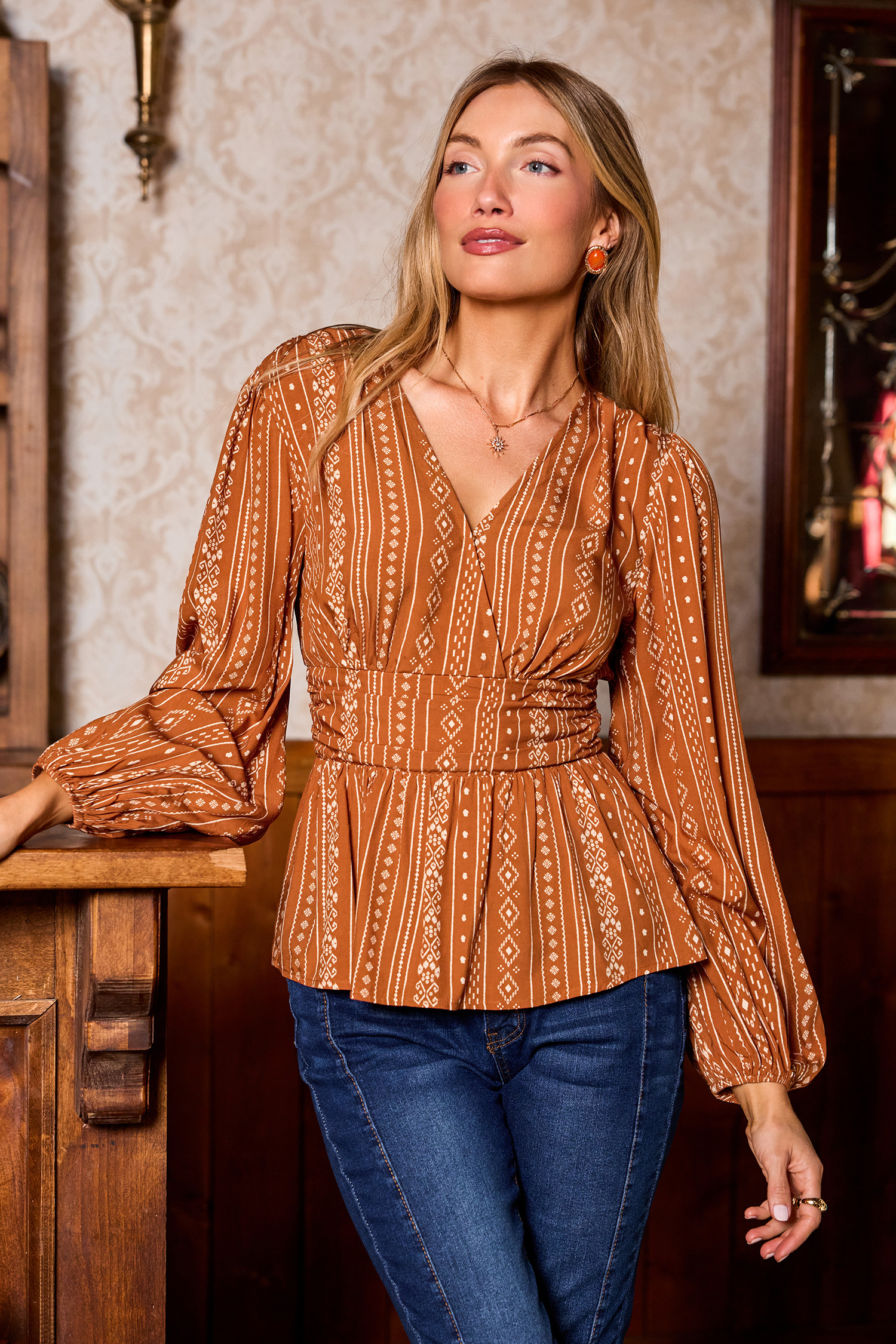 Chilly Mornings Geo Top | Cupshe US