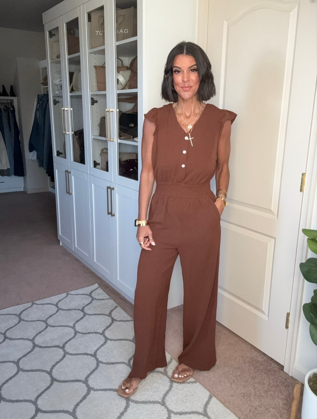 Size small in jumpsuit 

#LTKSeasonal