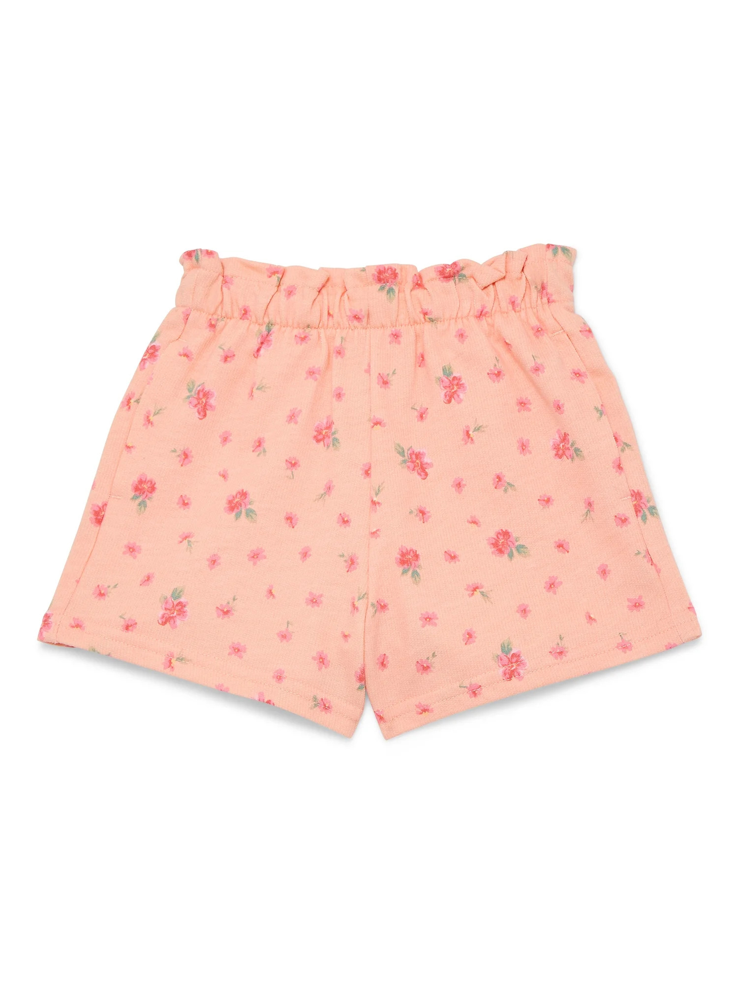 Wonder Nation Toddler Girls Pull On Knit Shorts, Sizes 18M-5T | Walmart (US)