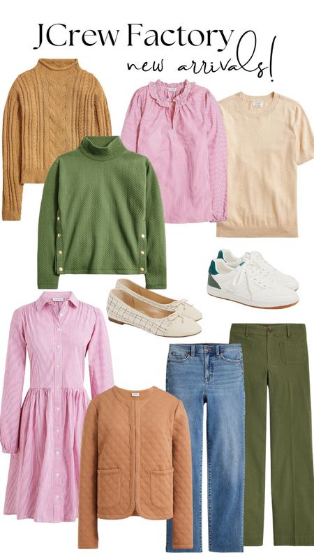 😍 New Arrivals at JCrew Factory. The muted colors are gorgeous. Spring outfit items to inspire you. And most on sale this weekend. 

#LTKsalealert #LTKworkwear #LTKfindsunder100