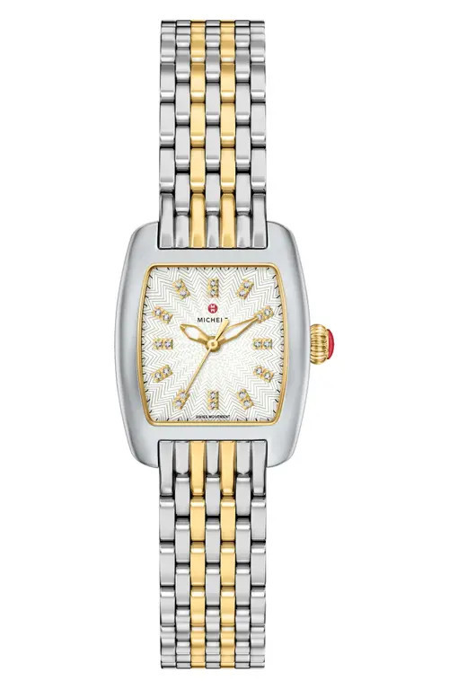 MICHELE Urban Petite 2-Tone Bracelet Watch, 22mm in Two Tone at Nordstrom | Nordstrom