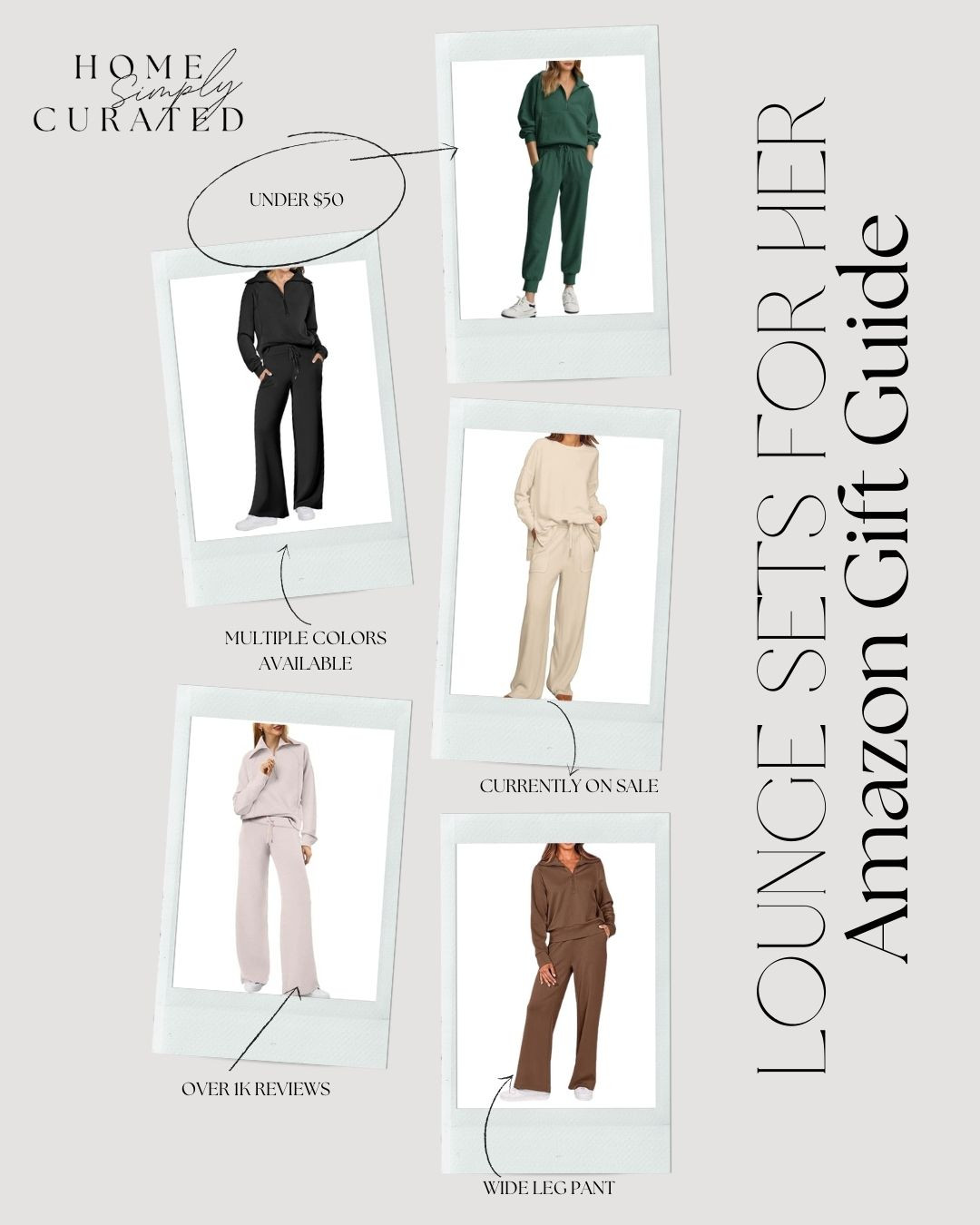 Amazon has great loungewear sets, shop these styles down below!


Amazon finds, Amazon fashion, outfit ideas, matching sets, under $50, travel outfit, gift guide, gift for her 

 #LTKGiftGuide #LTKHoliday #LTKStyleTip