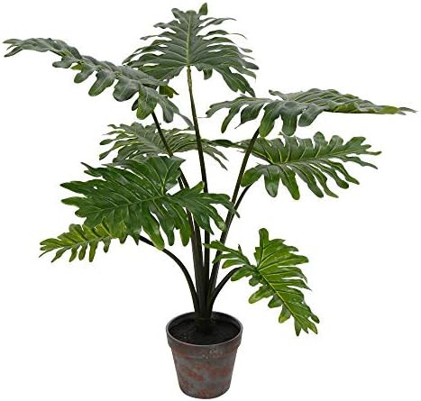 Vickerman Everyday Artificial Grand Philodendron Bush 25" Tall - Green Indoor Potted Philo Bush -... | Amazon (US)