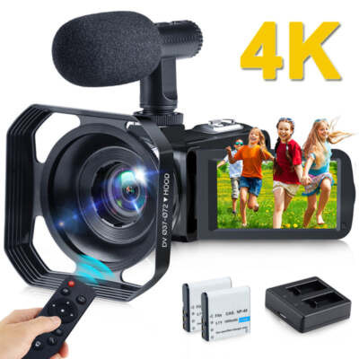 Video Camera 4K Camcorder Ultra HD 48MP 16X Digital Zoom Camera for YouTube | eBay AU