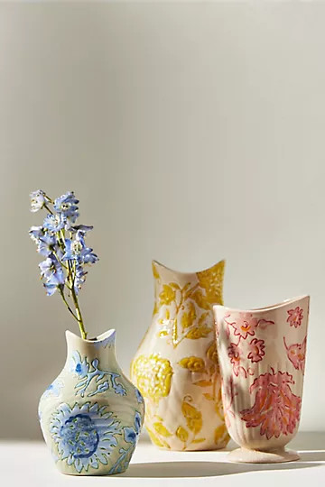 Mary Floral Vase | Anthropologie (US)