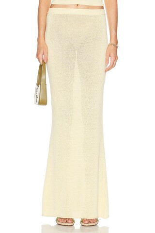 SEROYA Kora Skirt in Yellow | FWRD 