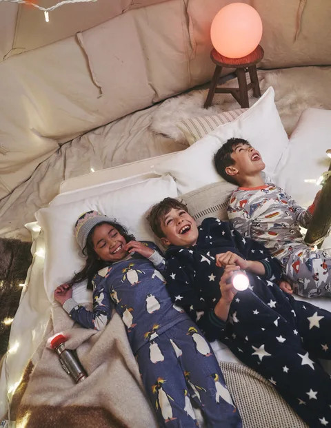 Snug Single Long John Pyjamas - Grey Explorer | Boden (UK & IE)