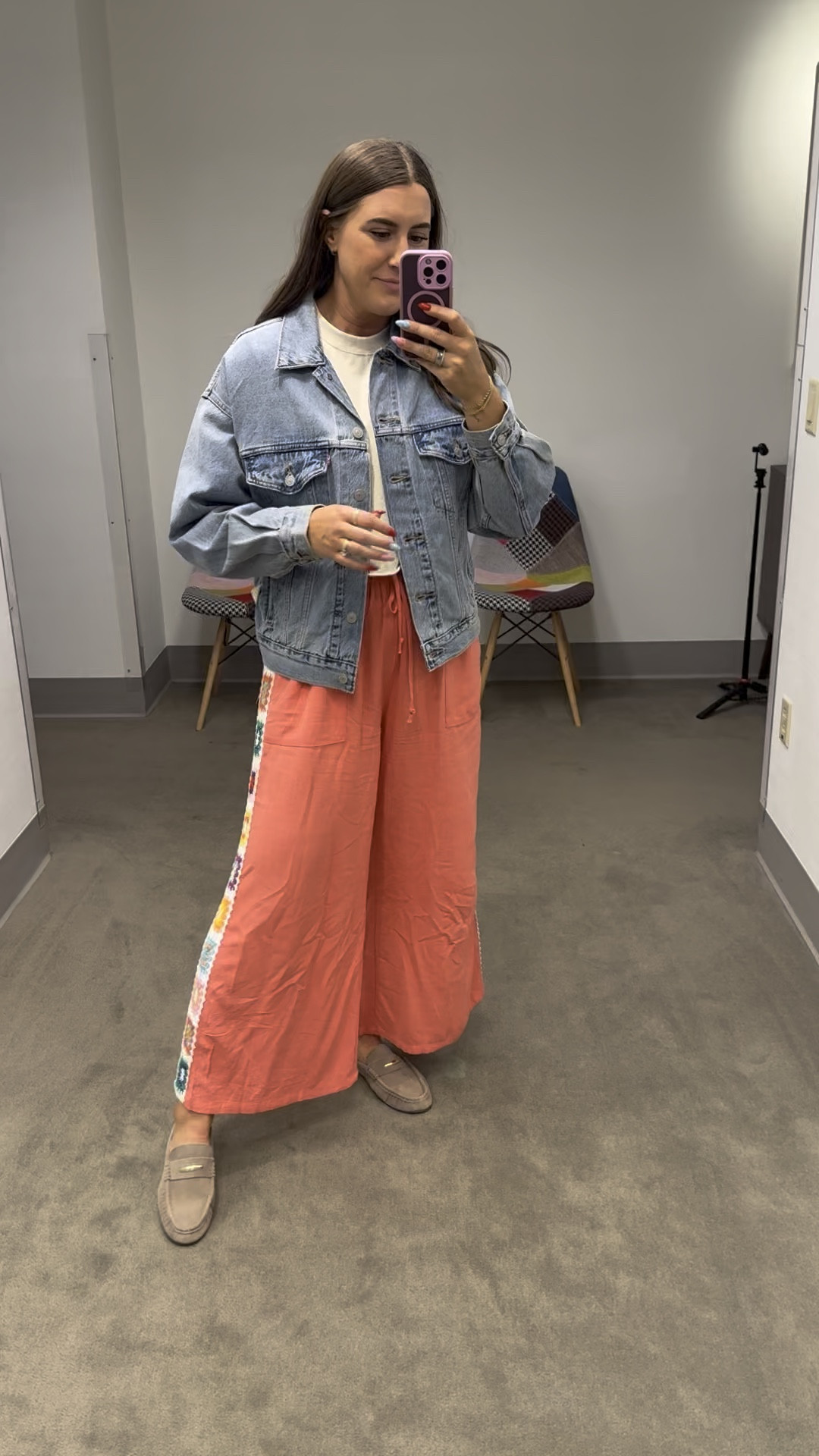 Denim jacket // mule // Nordstrom sale // linen pants

#LTKootd #LTKActive