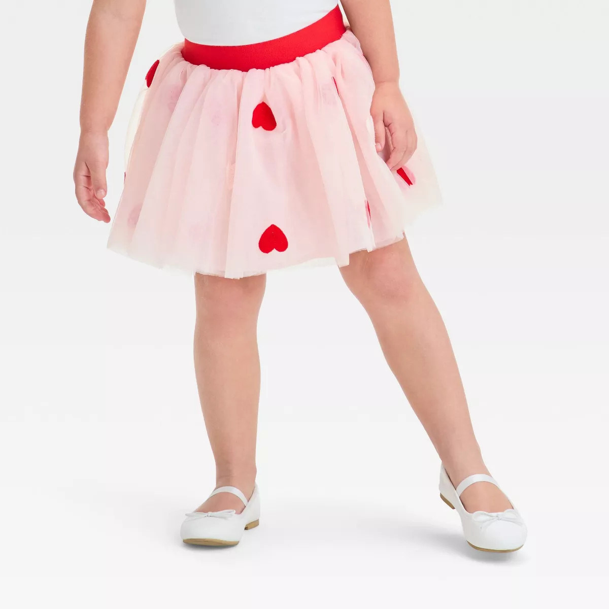 Toddler Girls' Heart Tulle Valentine's Day Skirt - Cat & Jack™ Pink | Target