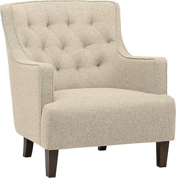 Amazon Brand – Stone & Beam Decatur Modern Tufted Wingback Living Room Accent Chair, 32.3"W, Oa... | Amazon (US)