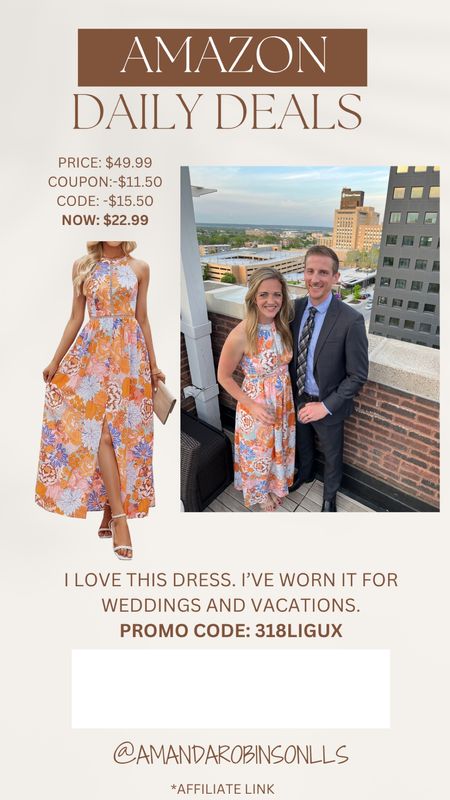 Amazon daily deals
Wedding/travel dress for women 

#LTKFindsUnder50 #LTKWedding #LTKSaleAlert