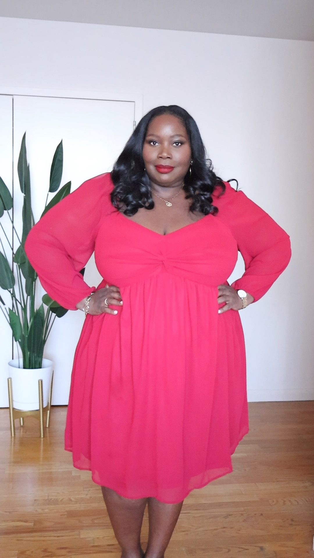 If you’re looking for a simple yet pretty holiday outfit check out this fit and flare dress with sheer sleeves. I’m wearing a size 4x

#LTKMidsize #LTKPlusSize #LTKHoliday