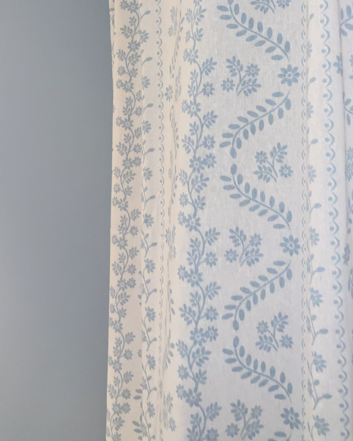 loving these Amazon curtain panels - such a great price and they look and feel super luxurious 

This is the light blue pattern - the fabric is an oaky linen feel and off white! 

We use them as a shower curtain to hide a not so cute glass shower and we love them! 

#LTKFindsUnder50 #LTKHome #LTKSaleAlert
