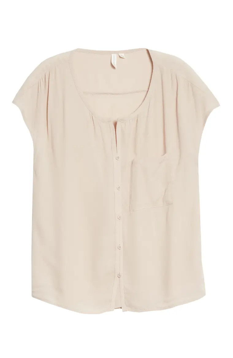 Print Front Button Top | Nordstrom