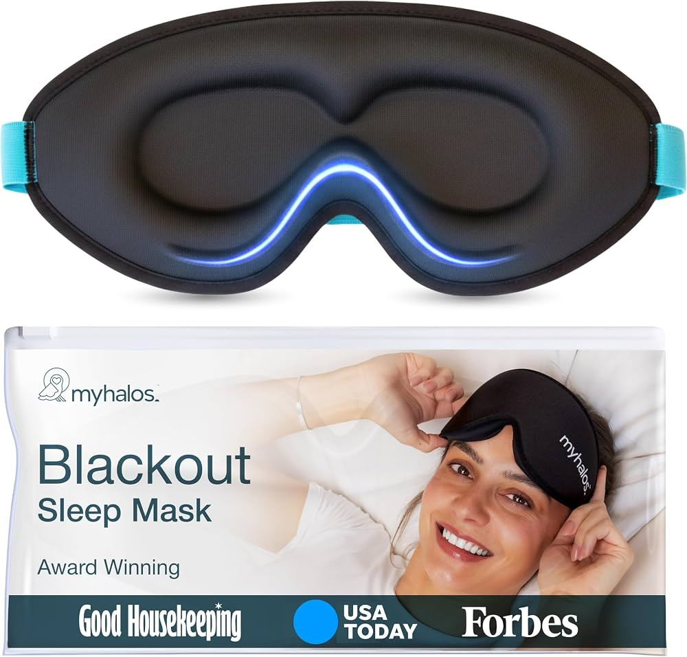 3D Sleep Mask - 100% Blackout Sleeping Mask for Women & Men- Eye Mask for Sleeping - Blackout Sleep Mask for Women -Zero Eye Pressure Sleeping Mask for Men - Blindfold Sleep Eye Mask | Amazon (US)