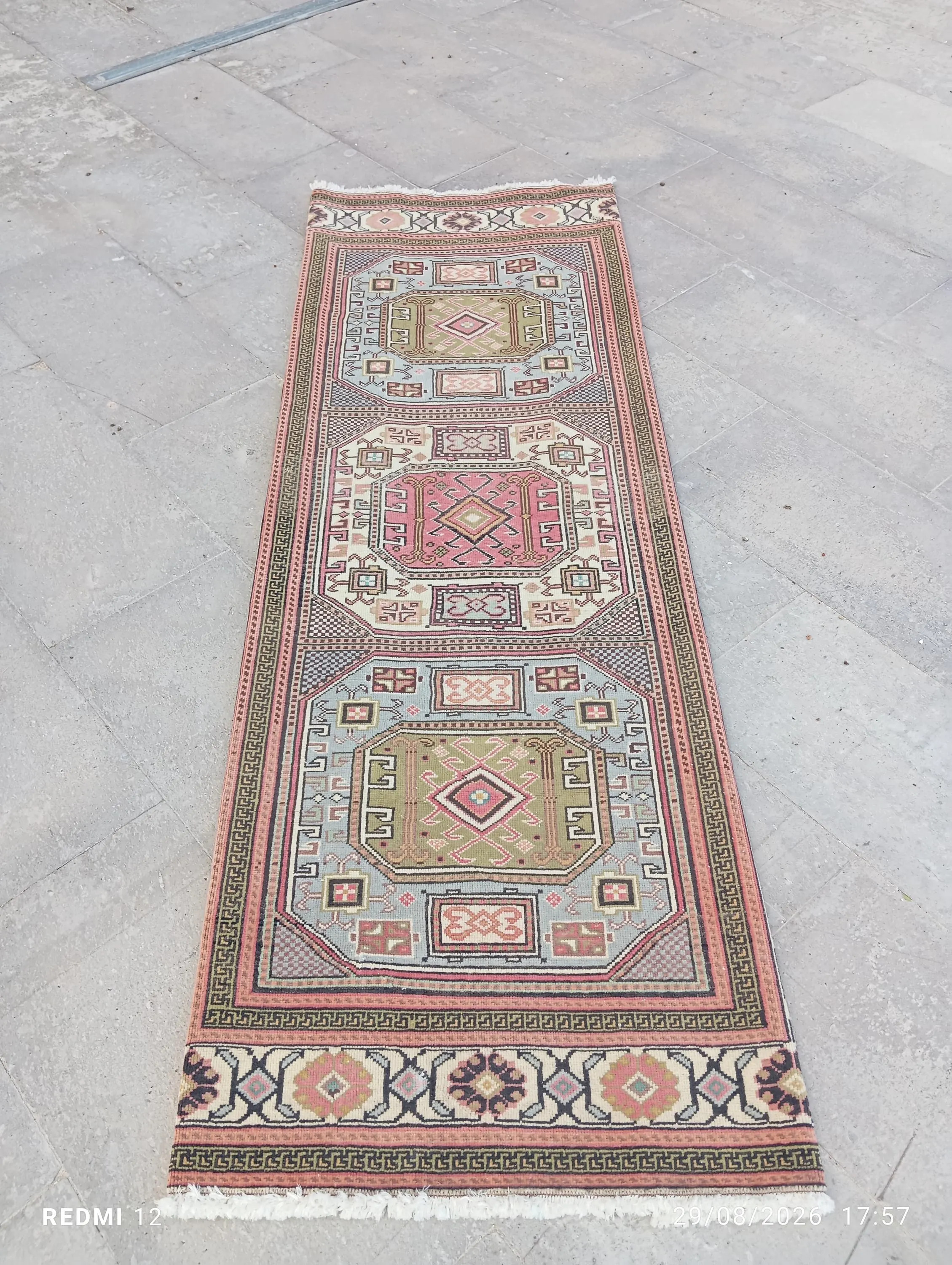 Vintage Turkish Runner Rug 2x6 Oushak Runner Rug Hallway Rug Runner, 2.1x6 feet Tax Free USA | Etsy (Global)