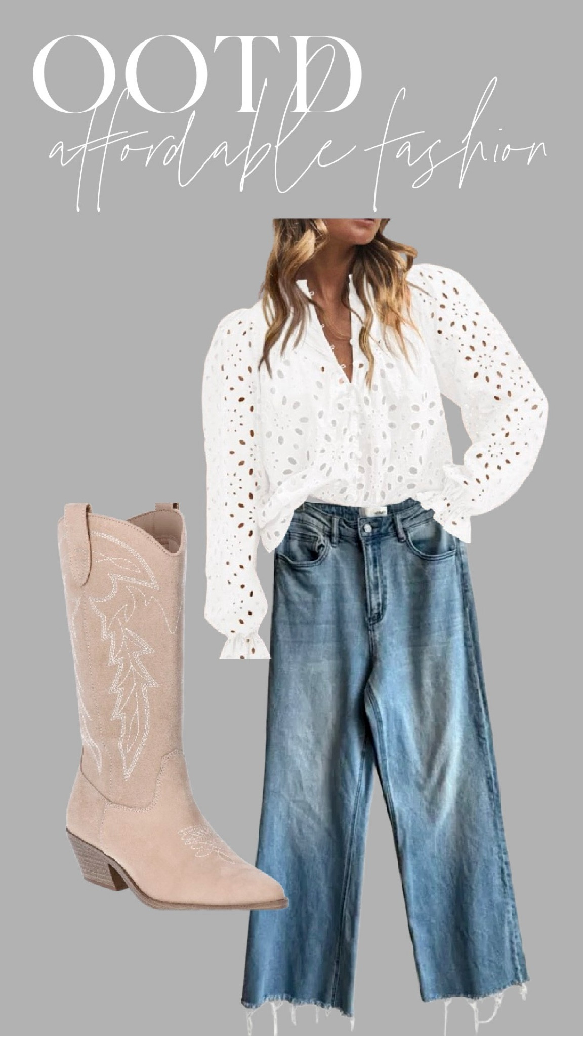OOTD Alert! ✨

Today’s look is all about comfort and style! I’m rocking some comfy wide-leg jeans paired with trendy, comfortable boots that are perfect for all-day wear. To top it off, I have this darling white eyelet top that adds a flattering touch to the outfit.

Whether you’re running errands or enjoying a casual day out, this combo is a go-to! Check the links below to shop the look!



#LTKFindsUnder50 #LTKShoeCrush #LTKBeauty