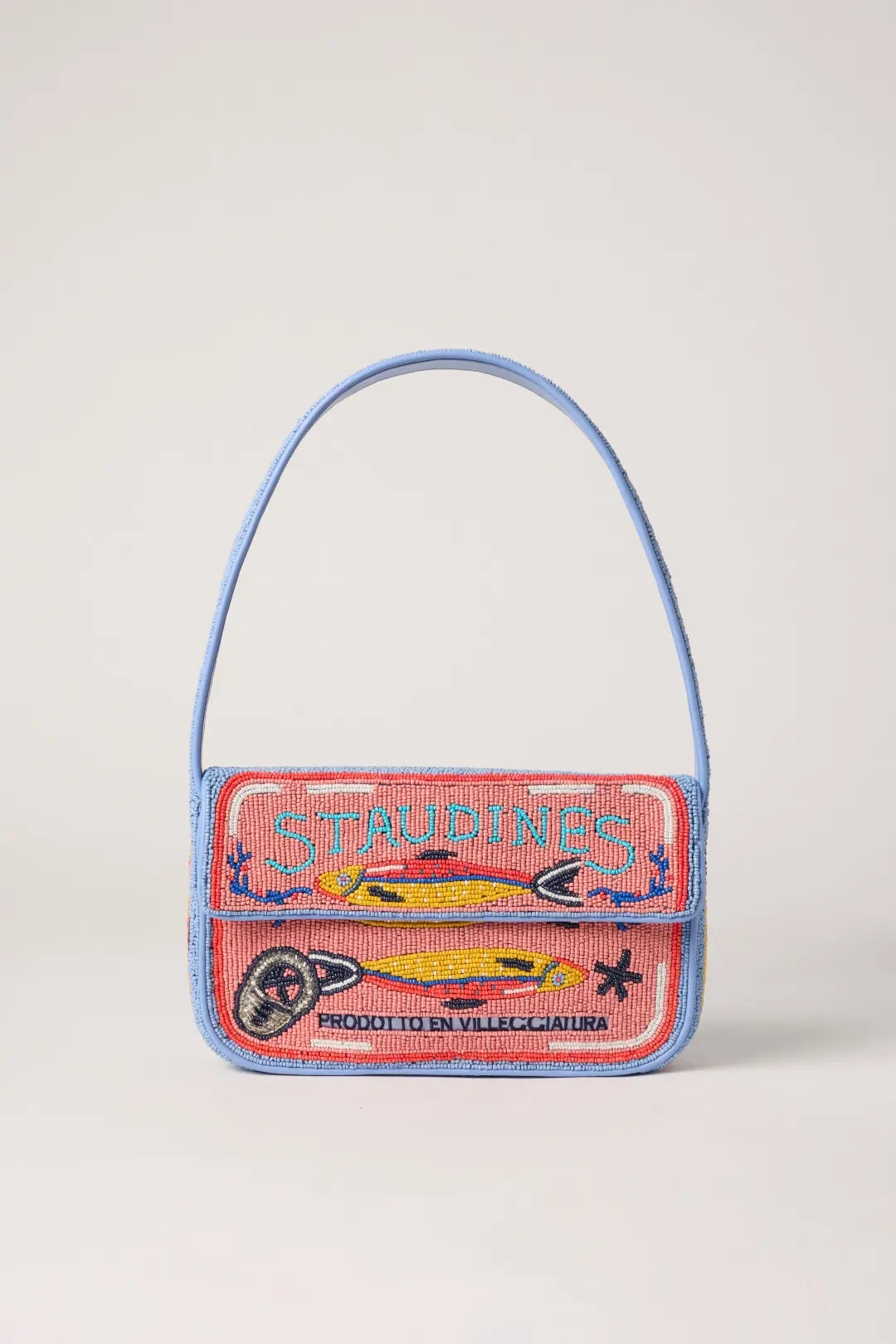 Tommy Blue Beaded Bag | Rent the Runway