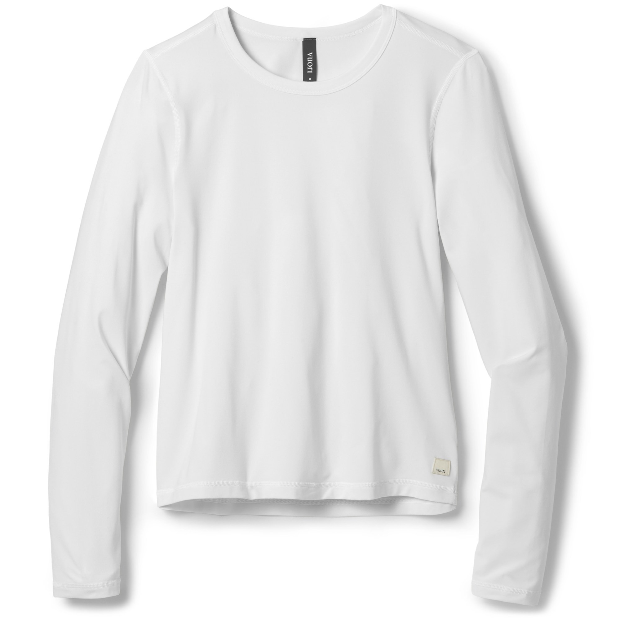 Vuori Women's Long-Sleeve Lux Crew T-Shirt White XL | REI