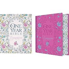 The One Year Bible Expressions, Deluxe (Hardcover, Pink Flowers)    Hardcover – October 4, 2016 | Amazon (US)
