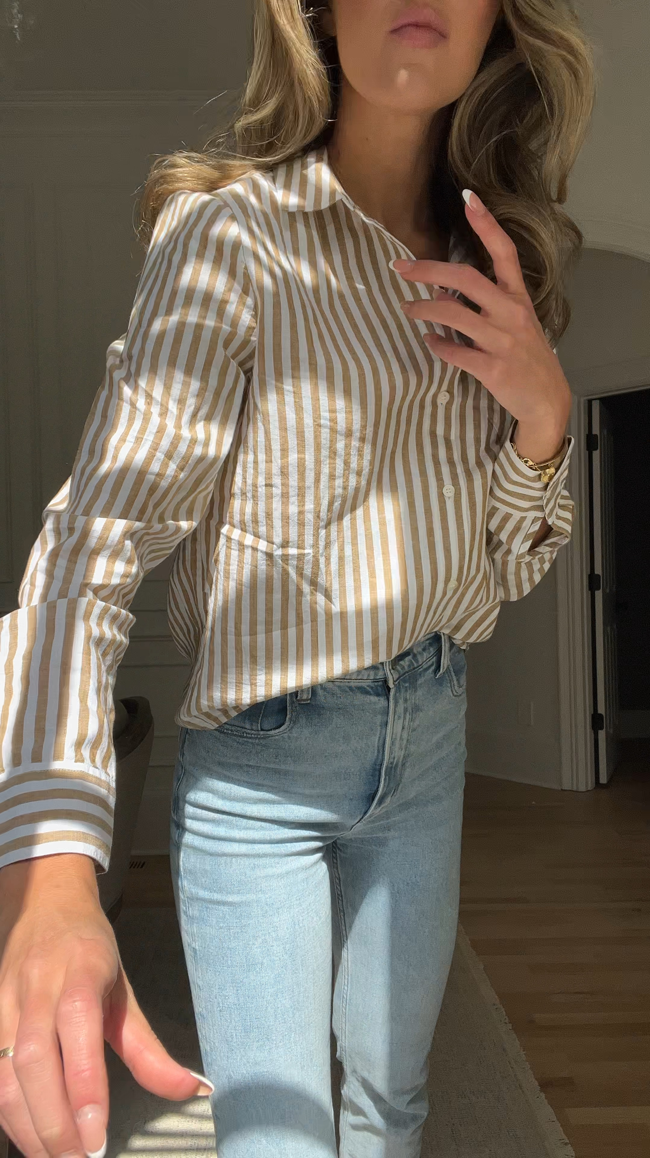 Love this button up for fall. These are my fav Abercrombie jeans (wearing a 26 long) 

#LTKVideo #LTKSeasonal #LTKShoeCrush