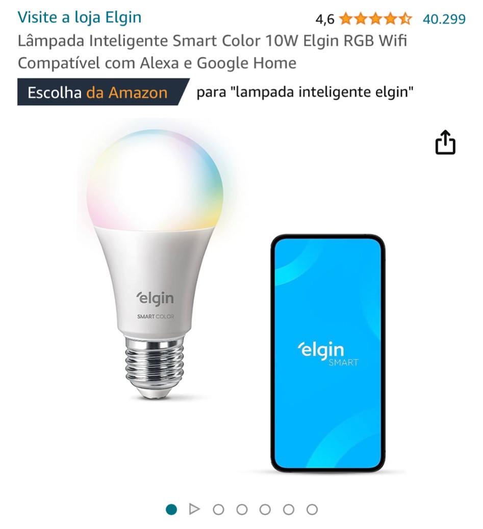 Gente eu amo essa lâmpada, ela fica incrível para quarto de criança pois você pode colocar pra desligar no app, mudar de cor e logar com alexa 🩵