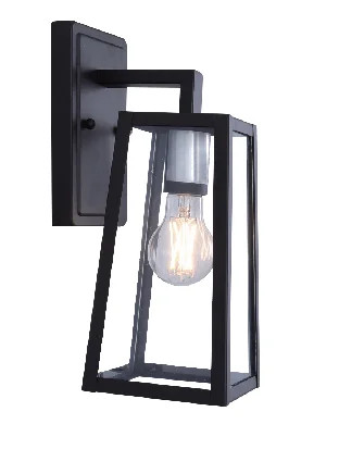 Better Homes & Gardens Outdoor Porch Light Wall Lantern, Vintage Black | Walmart (US)